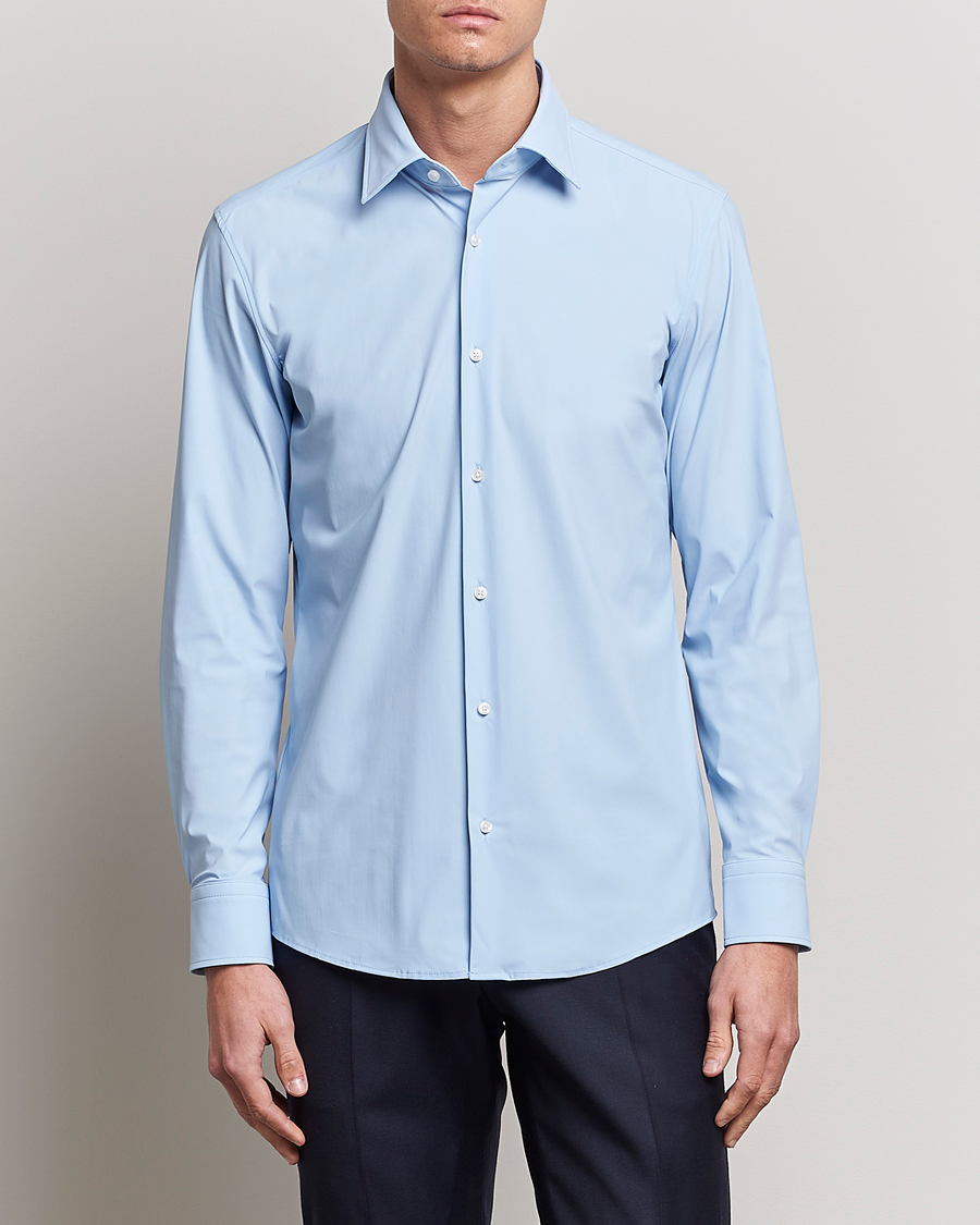 Homme | Chemises | BOSS BLACK | Hank 4-Way Stretch Shirt Light Blue