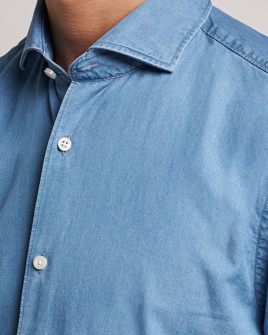 Homme | Chemises | BOSS BLACK | Hal Denim Shirt Open Blue