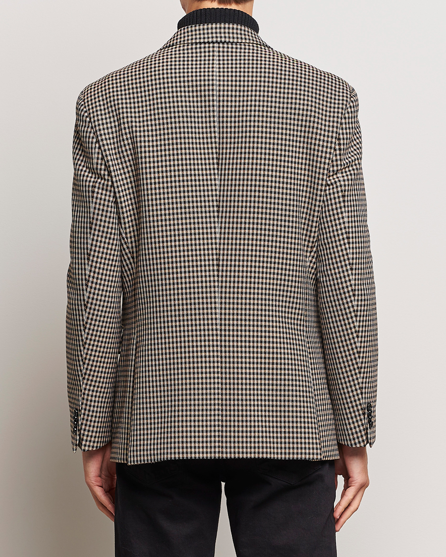 Homme | Blazers | BOSS BLACK | Carper Tweed Checked Double Breasted Blazer Beige