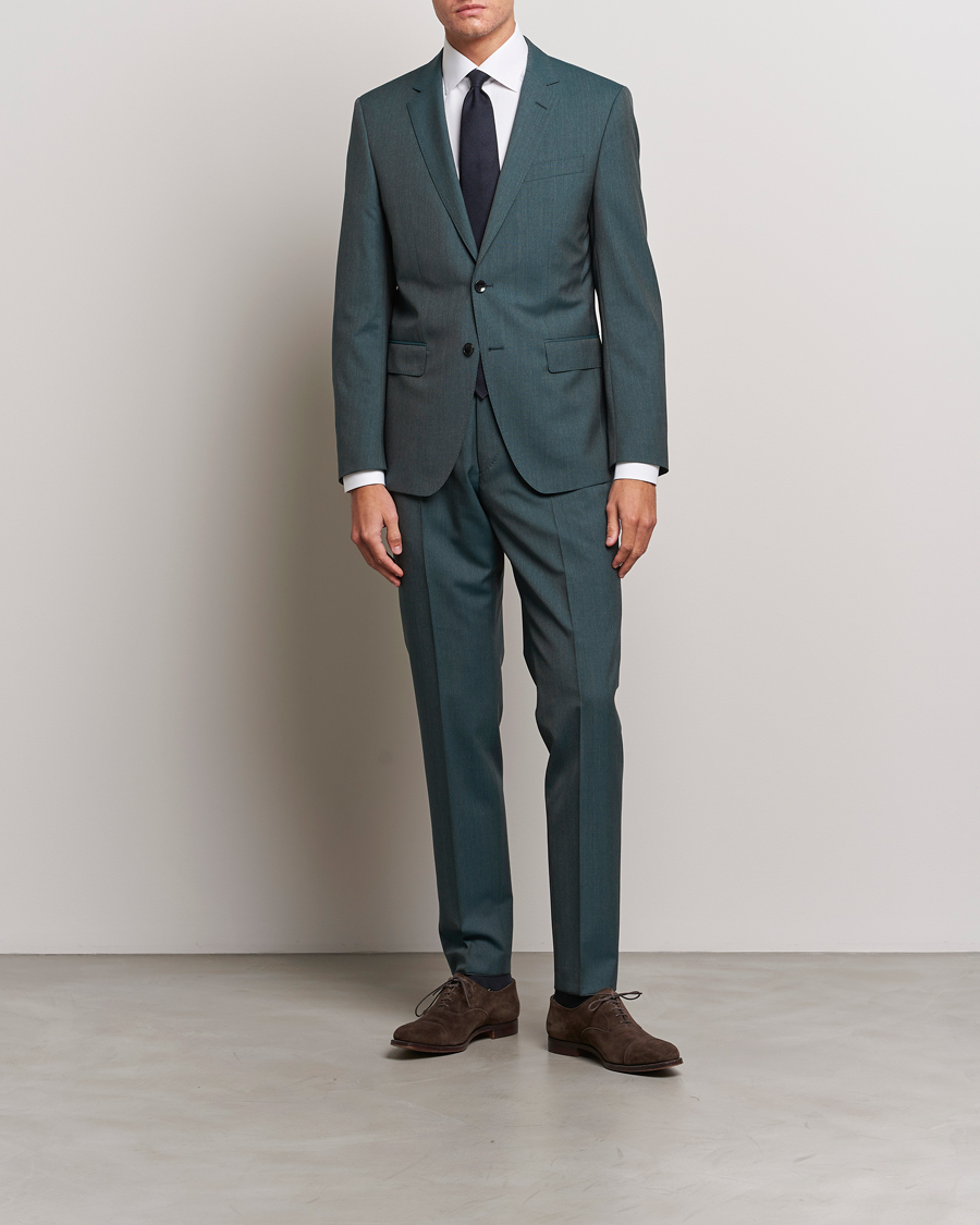 Homme | Costumes | BOSS BLACK | Huge Wool Suit Open Green