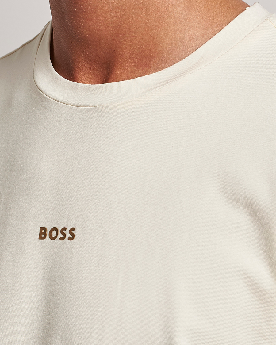 Homme | T-shirts | BOSS ORANGE | Tchup Logo Crew Neck T-Shirt Light Beige