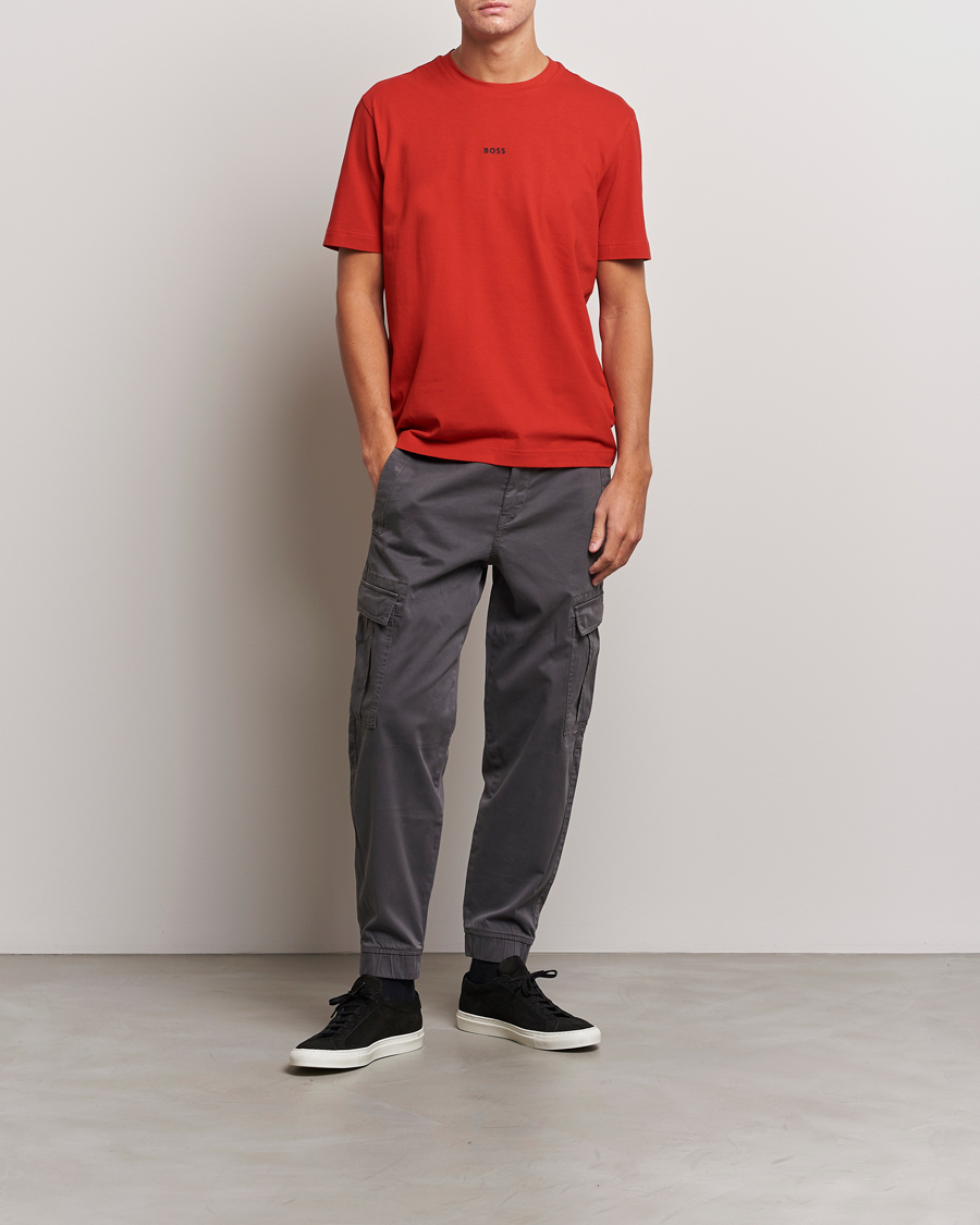 Homme | T-shirts | BOSS ORANGE | Tchup Logo Crew Neck T-Shirt Bright Red