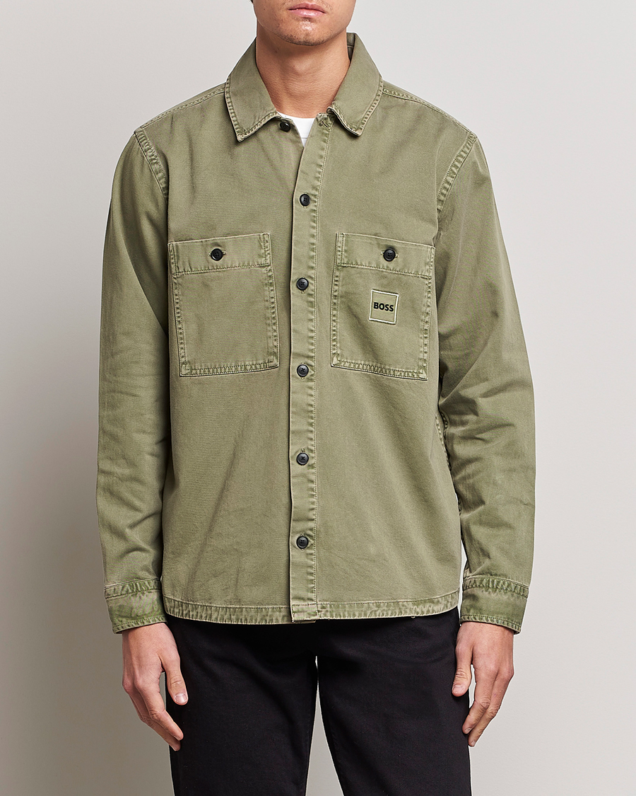 Homme | Chemises | BOSS ORANGE | Locky Pocket Overshirt Pastel Green