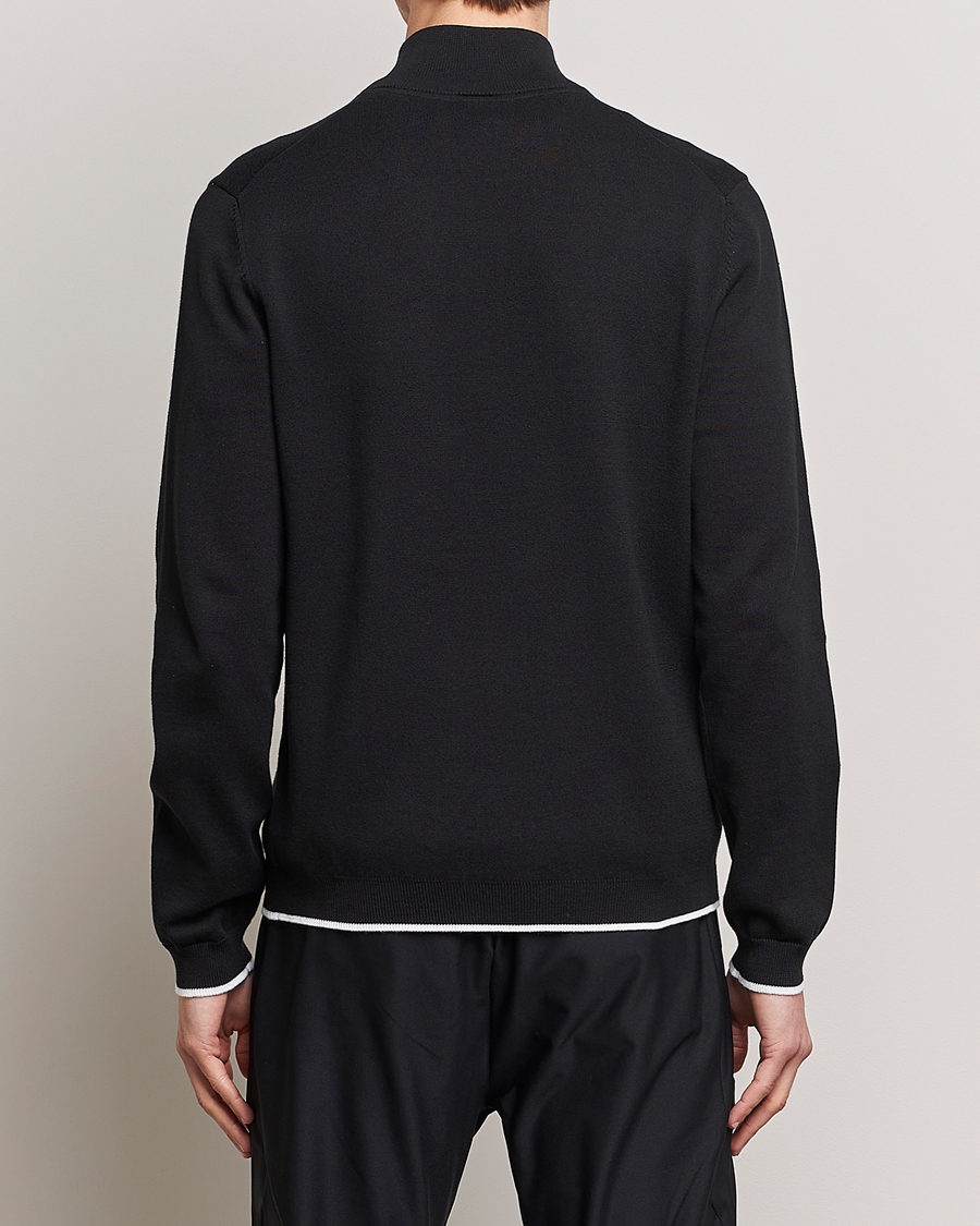 Homme | Pulls Et Tricots | BOSS GREEN | Zallo Knitted Half Zip Sweater Black