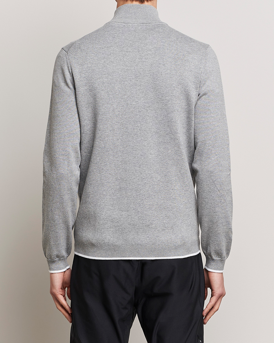 Homme | Pulls Et Tricots | BOSS GREEN | Zallo Knitted Half Zip Sweater Light Grey
