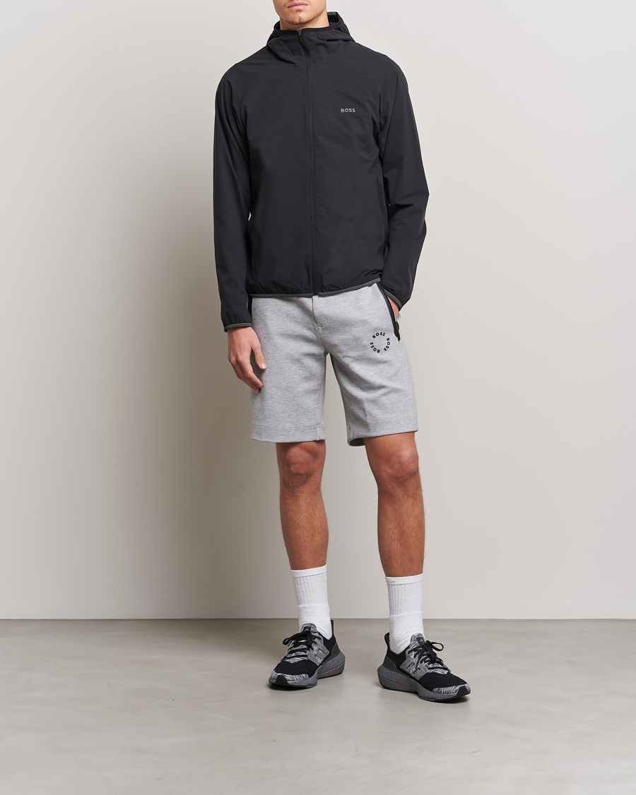 Homme | Manteaux Et Vestes | BOSS GREEN | Cush Shell Hoodie Jacket Black