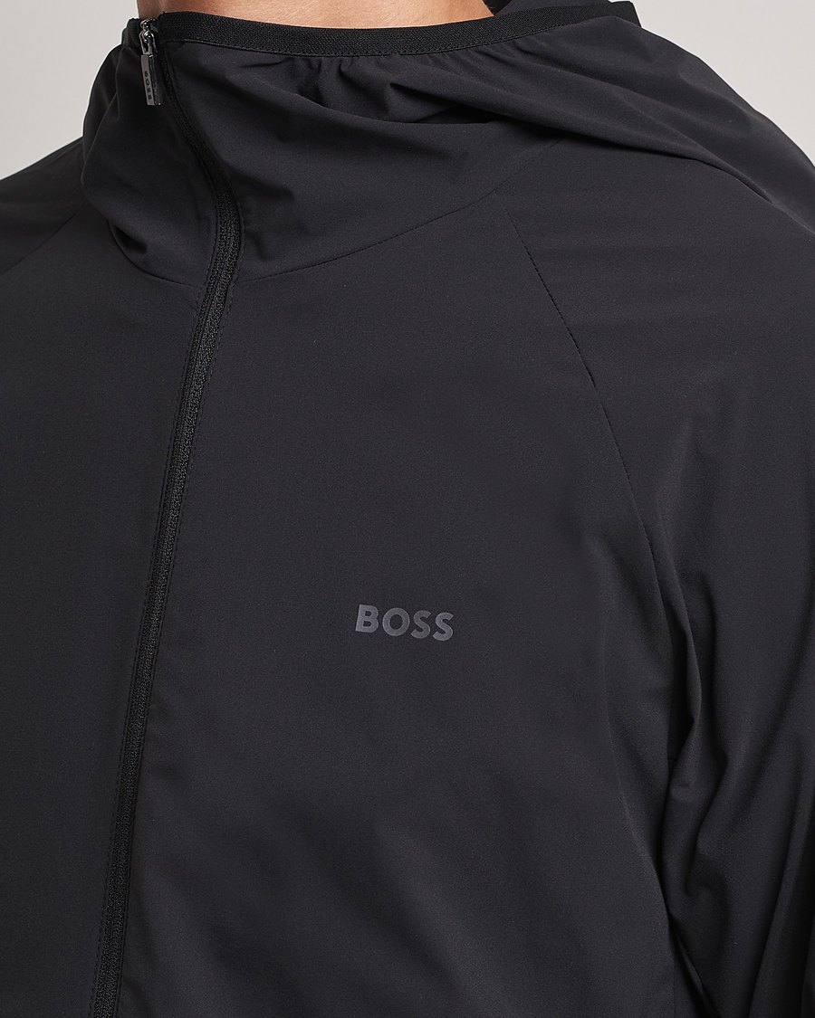 Homme | Manteaux Et Vestes | BOSS GREEN | Cush Shell Hoodie Jacket Black
