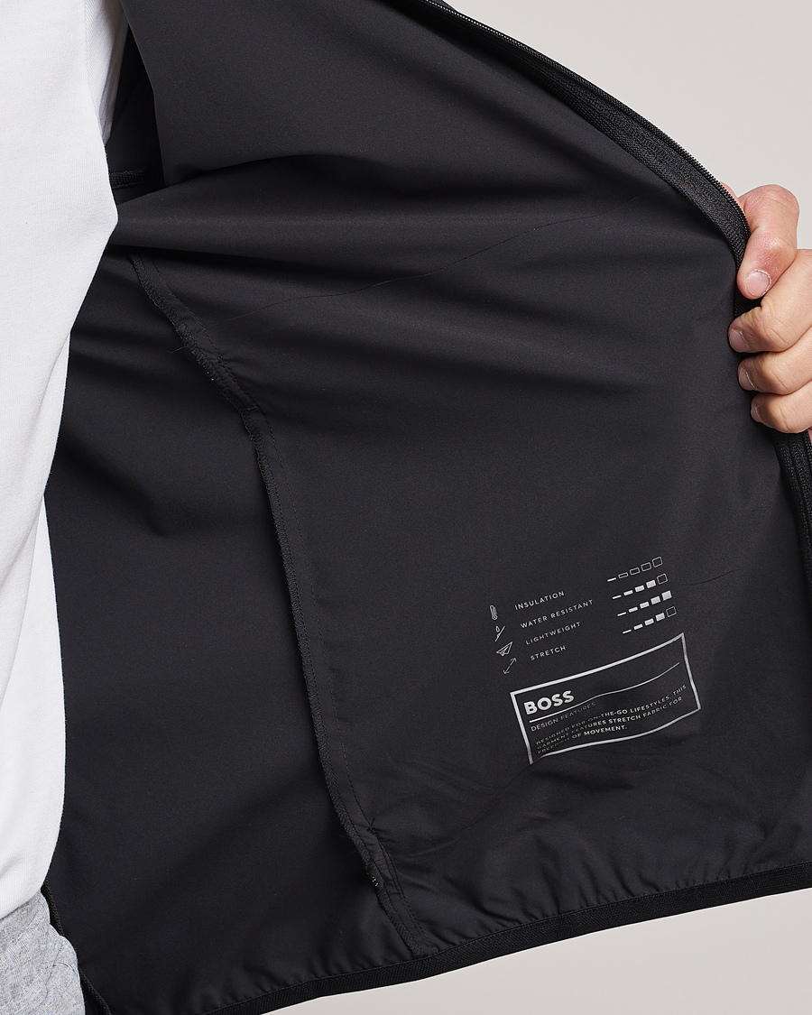 Homme | Manteaux Et Vestes | BOSS GREEN | Cush Shell Hoodie Jacket Black