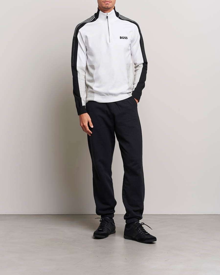 Homme | Pulls Et Tricots | BOSS GREEN | Zolkar Knitted Half Zip White