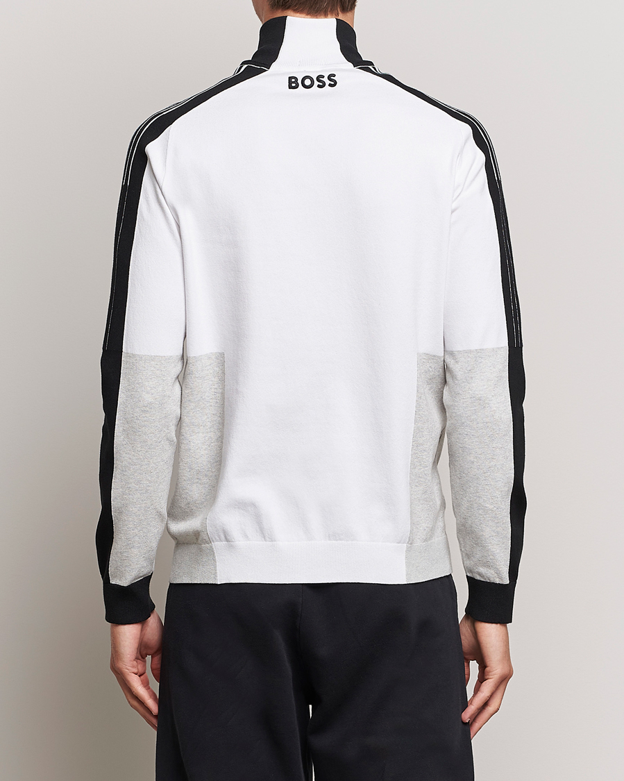 Homme | Pulls Et Tricots | BOSS GREEN | Zolkar Knitted Half Zip White