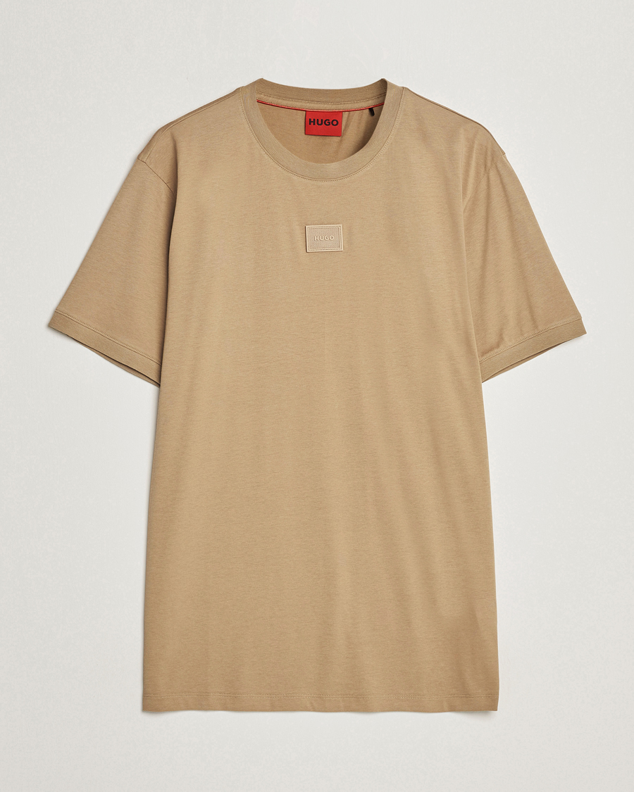 Homme | T-shirts | HUGO | Diragolino Crew Neck T-Shirt Open Brown