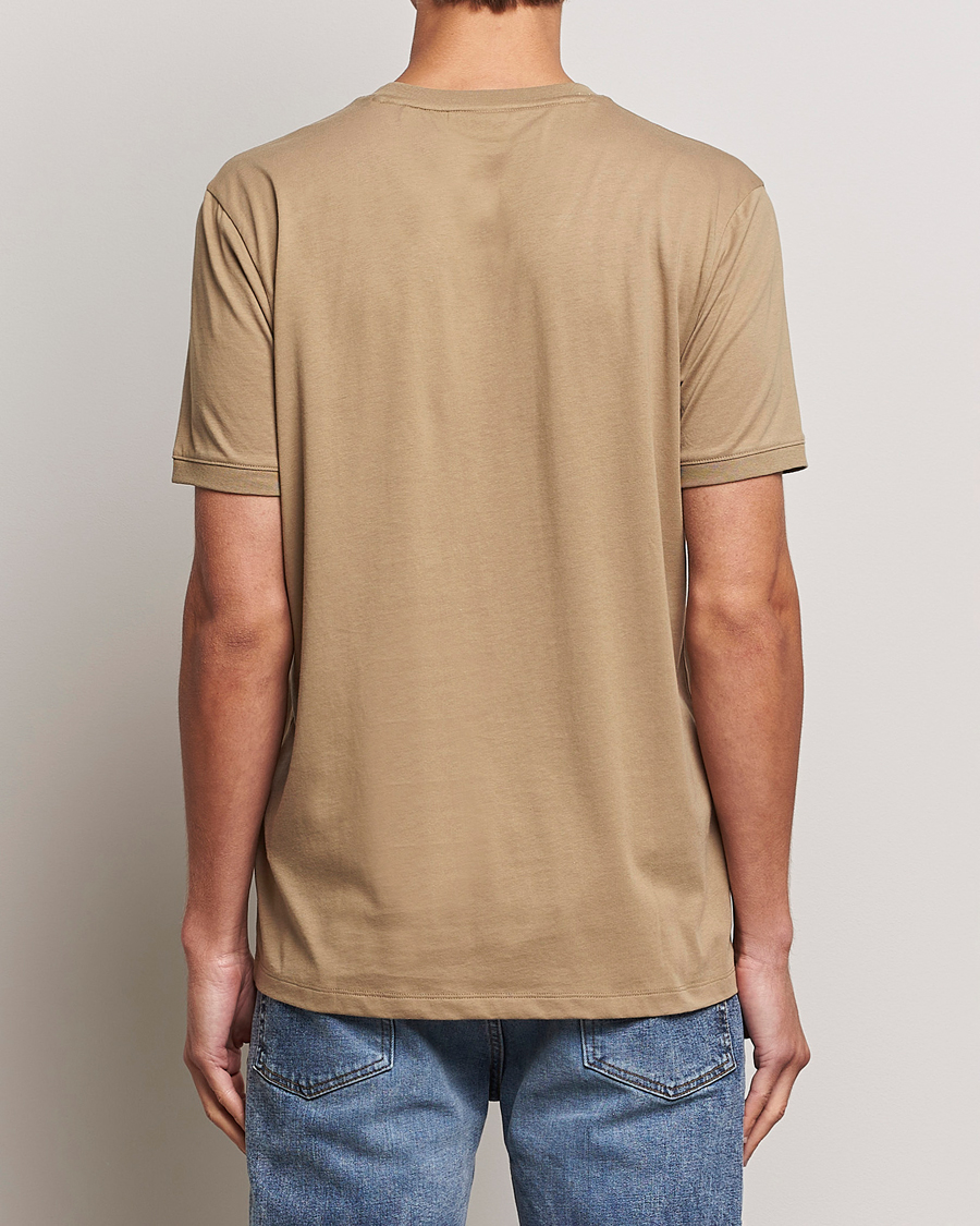 Homme | T-shirts | HUGO | Diragolino Crew Neck T-Shirt Open Brown