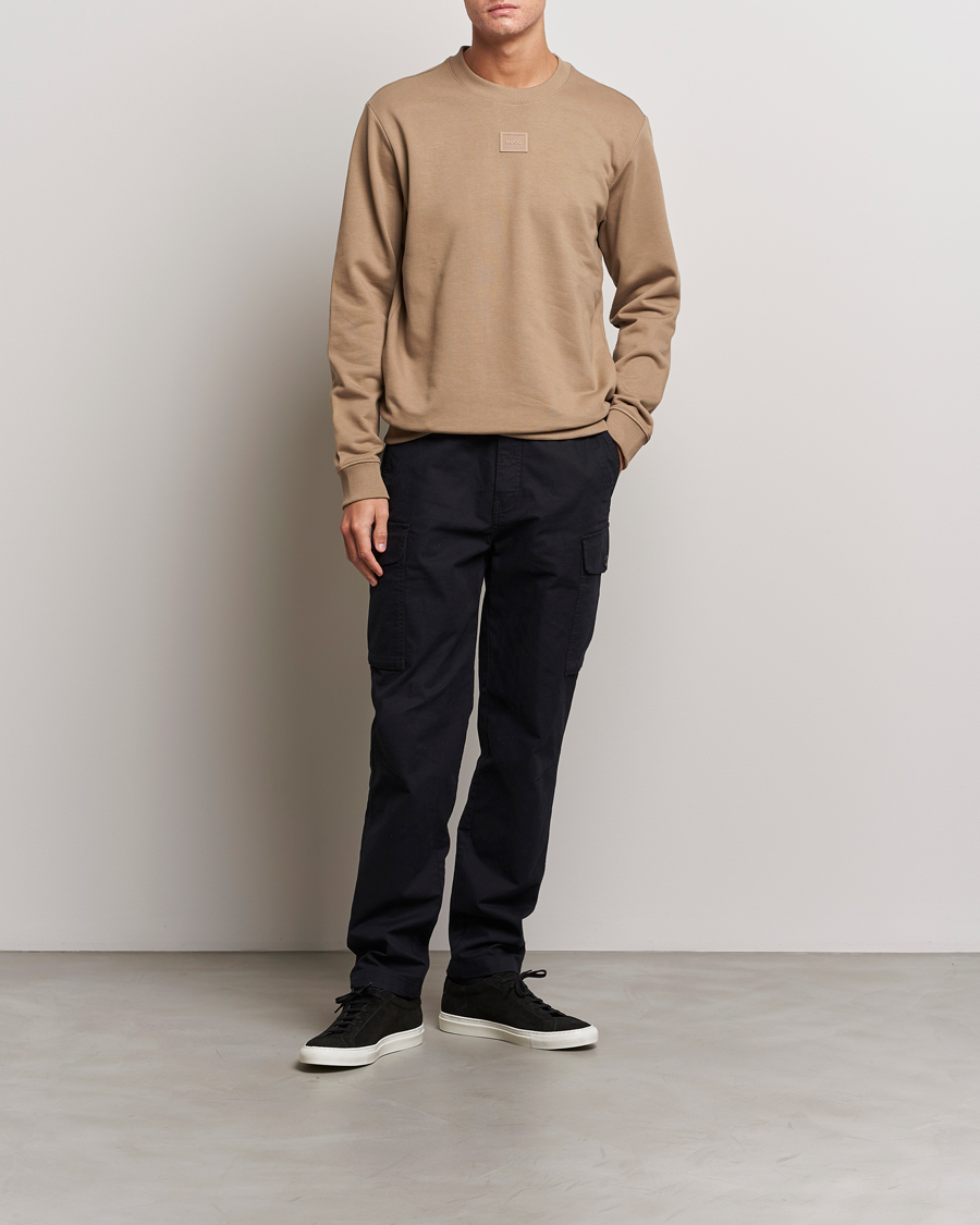 Homme | Pulls Et Tricots | HUGO | Diragol Crew Neck Sweatshirt Open Brown