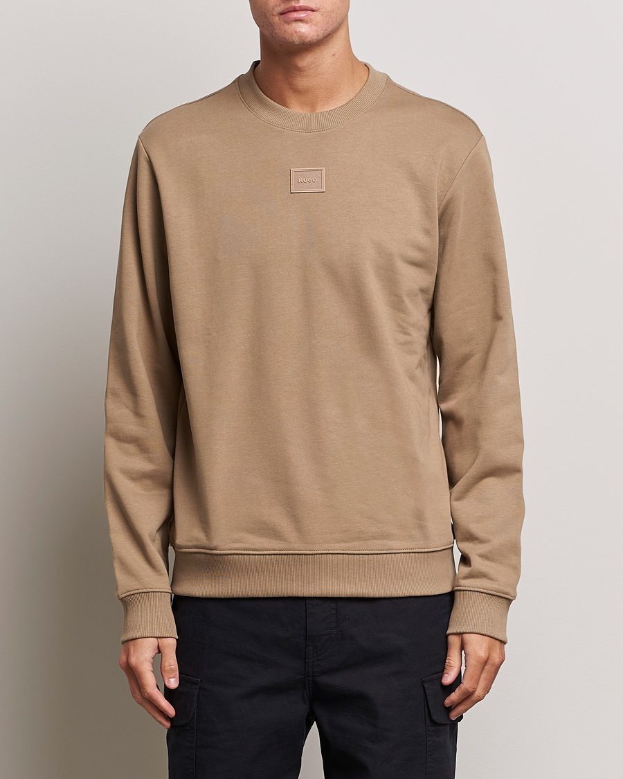 Homme | Pulls Et Tricots | HUGO | Diragol Crew Neck Sweatshirt Open Brown
