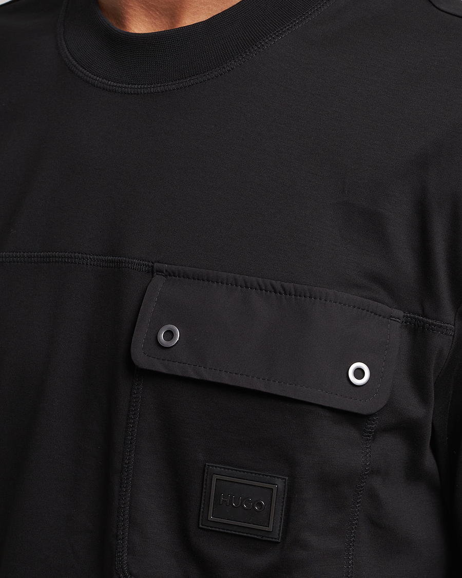 Homme | T-shirts | HUGO | Dyans Crew Neck Pocket T-Shirt Black