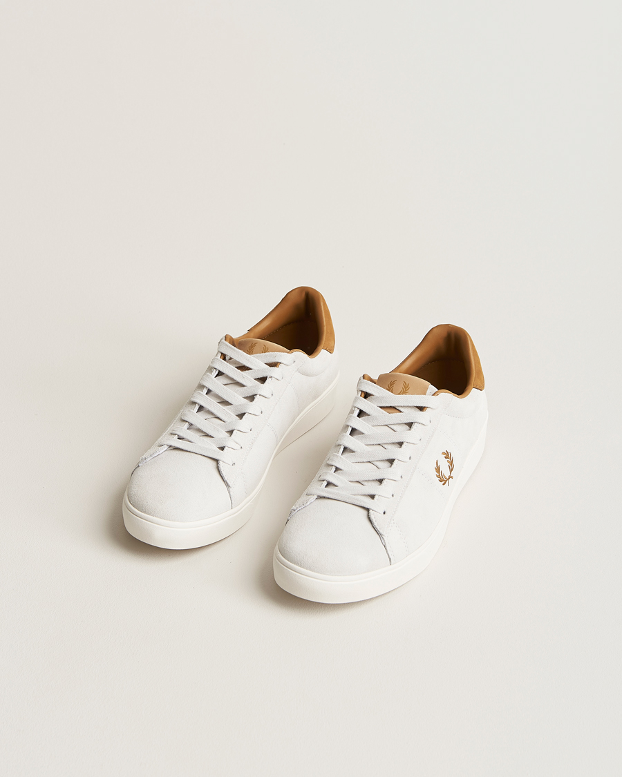 Homme | Fred Perry Spencer Suede Sneaker White | Fred Perry | Spencer Suede Sneaker White