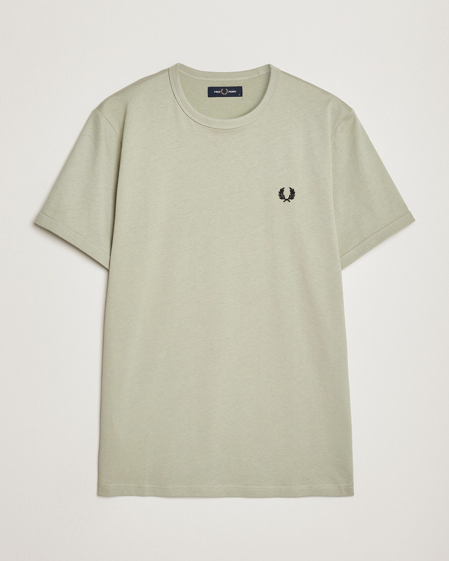Homme | T-shirts | Fred Perry | Ringer Cotton T-Shirt Seagrass