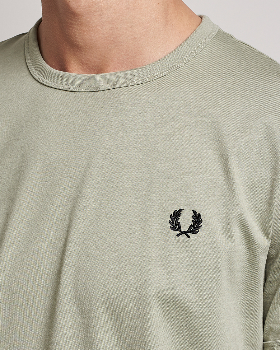 Homme | T-shirts | Fred Perry | Ringer Cotton T-Shirt Seagrass
