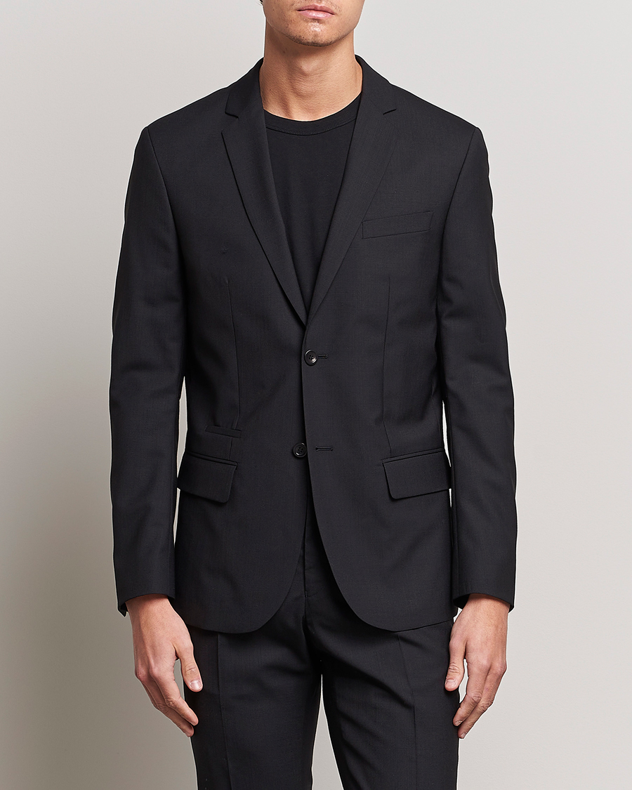 Homme |  | Filippa K | Rick Cool Wool Suit Jacket Black