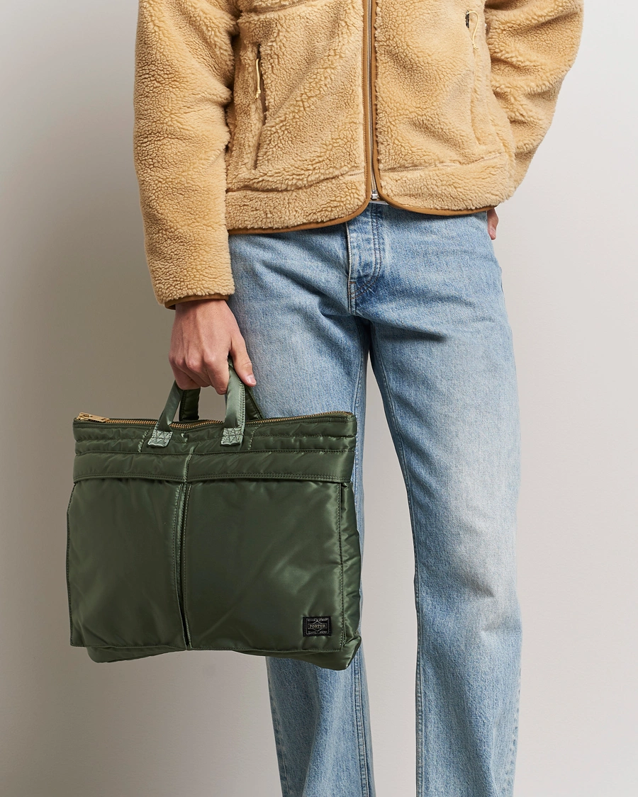 Homme | Tote bags | Porter-Yoshida & Co. | Tanker Short Helmet Bag Sage Green
