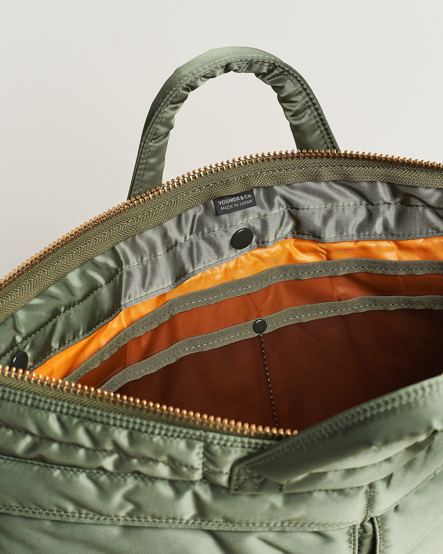 Homme | Porter-Yoshida & Co. Tanker Short Helmet Bag Sage Green | Porter-Yoshida & Co. | Tanker Short Helmet Bag Sage Green
