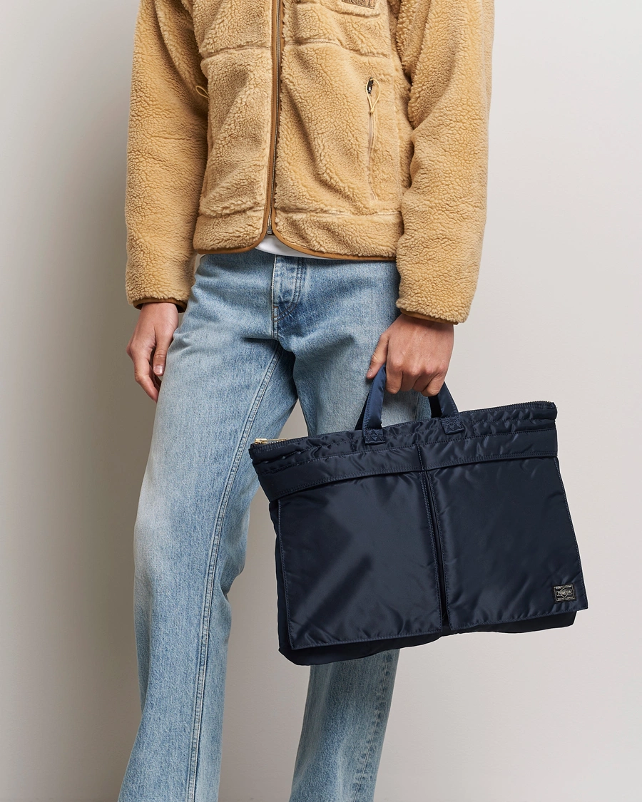 Homme | Tote bags | Porter-Yoshida & Co. | Tanker Short Helmet Bag Iron Blue