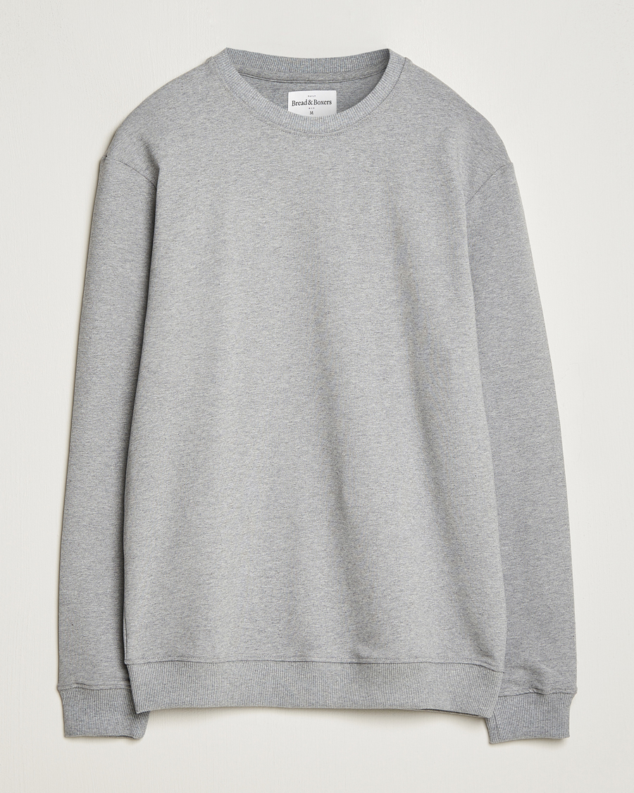 Homme | Pulls Et Tricots | Bread & Boxers | Loungewear Crew Neck Sweatshirt Grey Melange