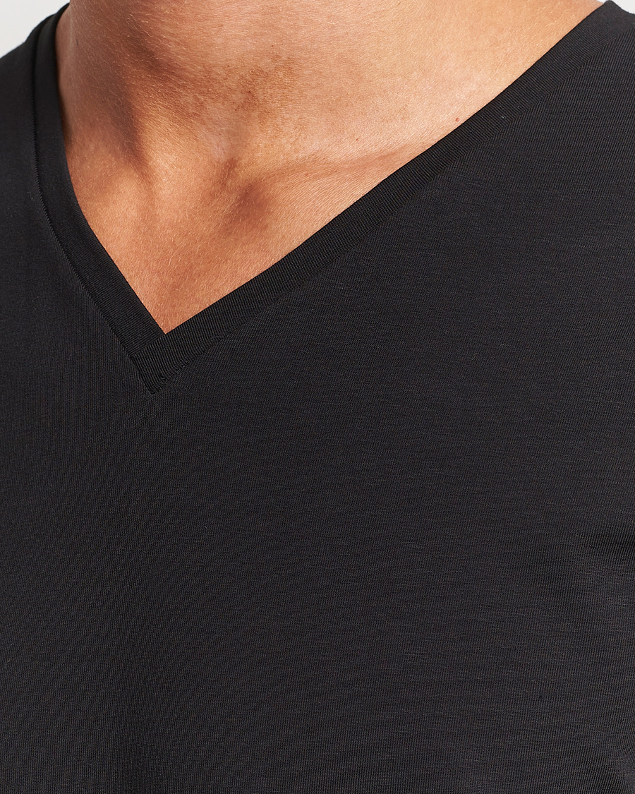 Homme | T-shirts | Bread & Boxers | 2-Pack V-Neck T-Shirt Black