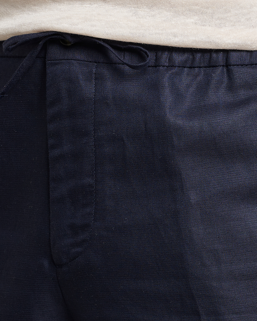 Homme | Shorts | J.Lindeberg | Baron Tencel/Linen Shorts Navy