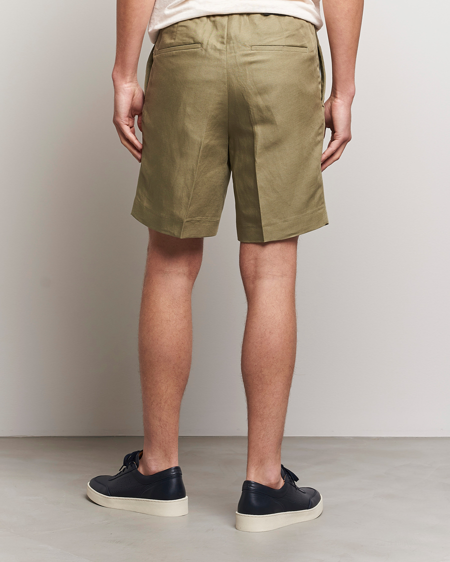 Homme | Shorts | J.Lindeberg | Baron Tencel/Linen Shorts Aloe
