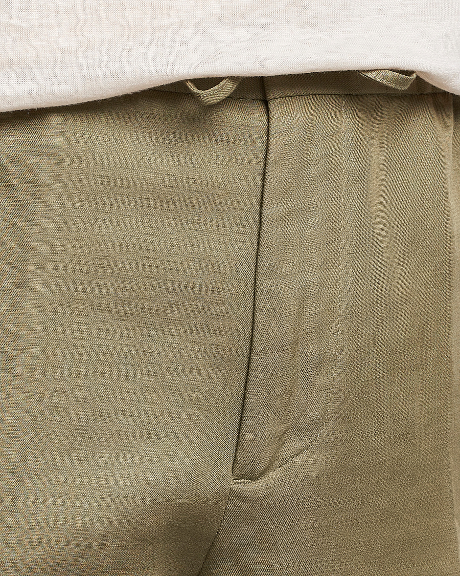 Homme | Shorts | J.Lindeberg | Baron Tencel/Linen Shorts Aloe