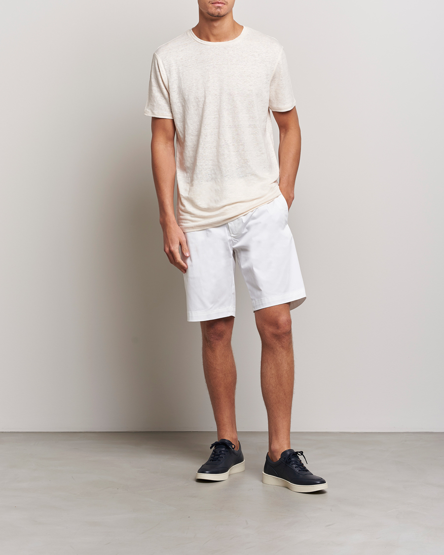 Homme | Shorts | J.Lindeberg | Nathan Super Satin Shorts White