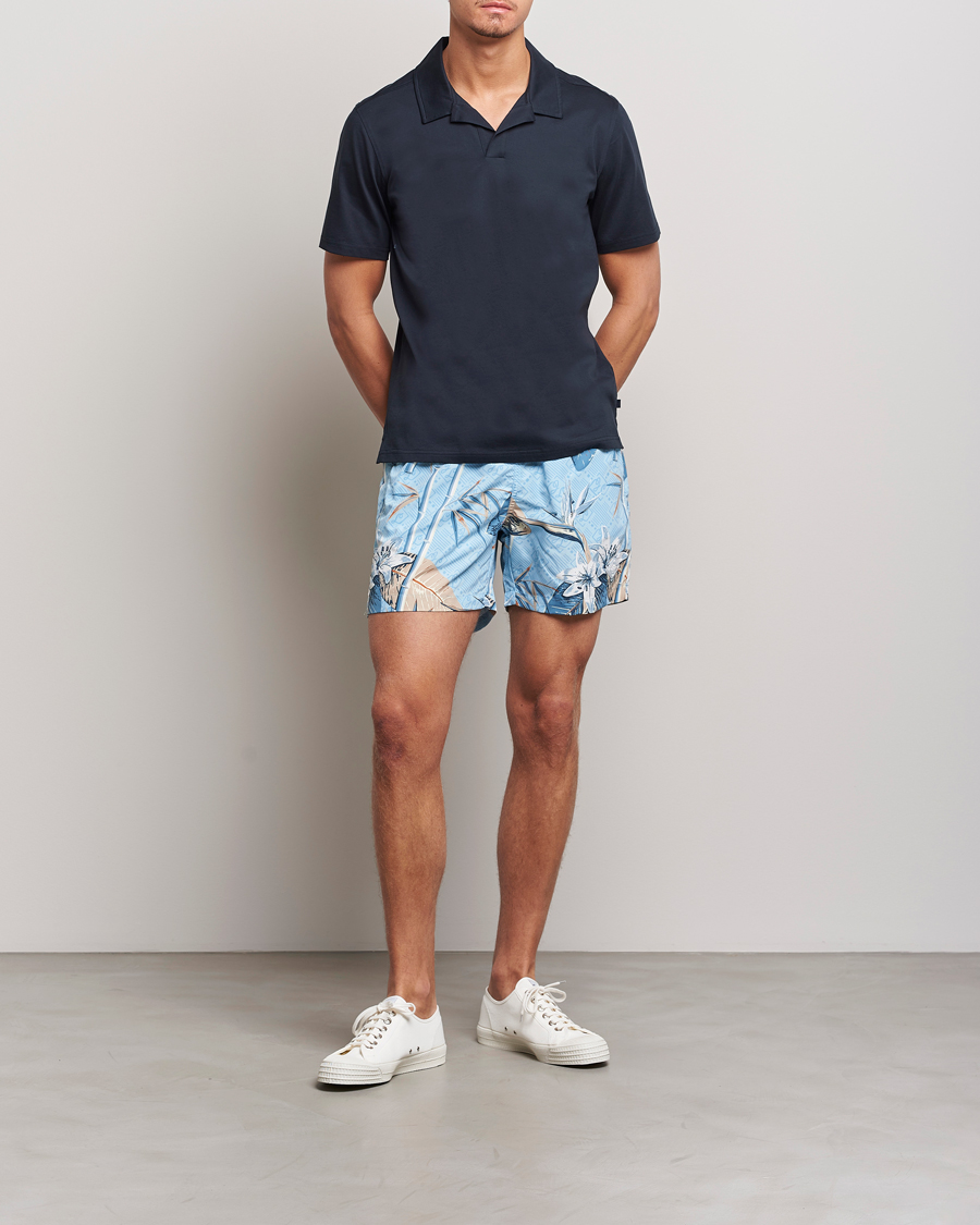 Homme | Maillots De Bain | J.Lindeberg | Banks Tropical Swimshorts Dream Blue