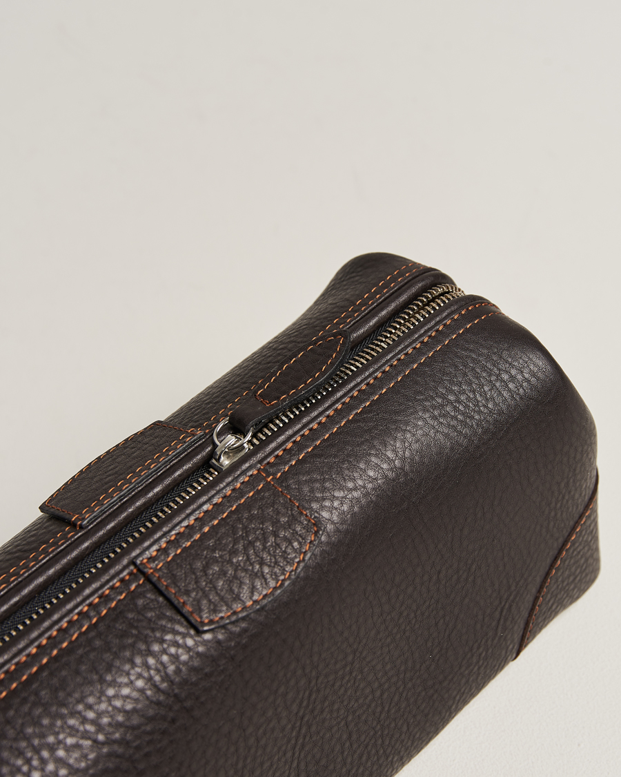 Homme | Sacs | F. Hammann | Large Washbag Dark Brown
