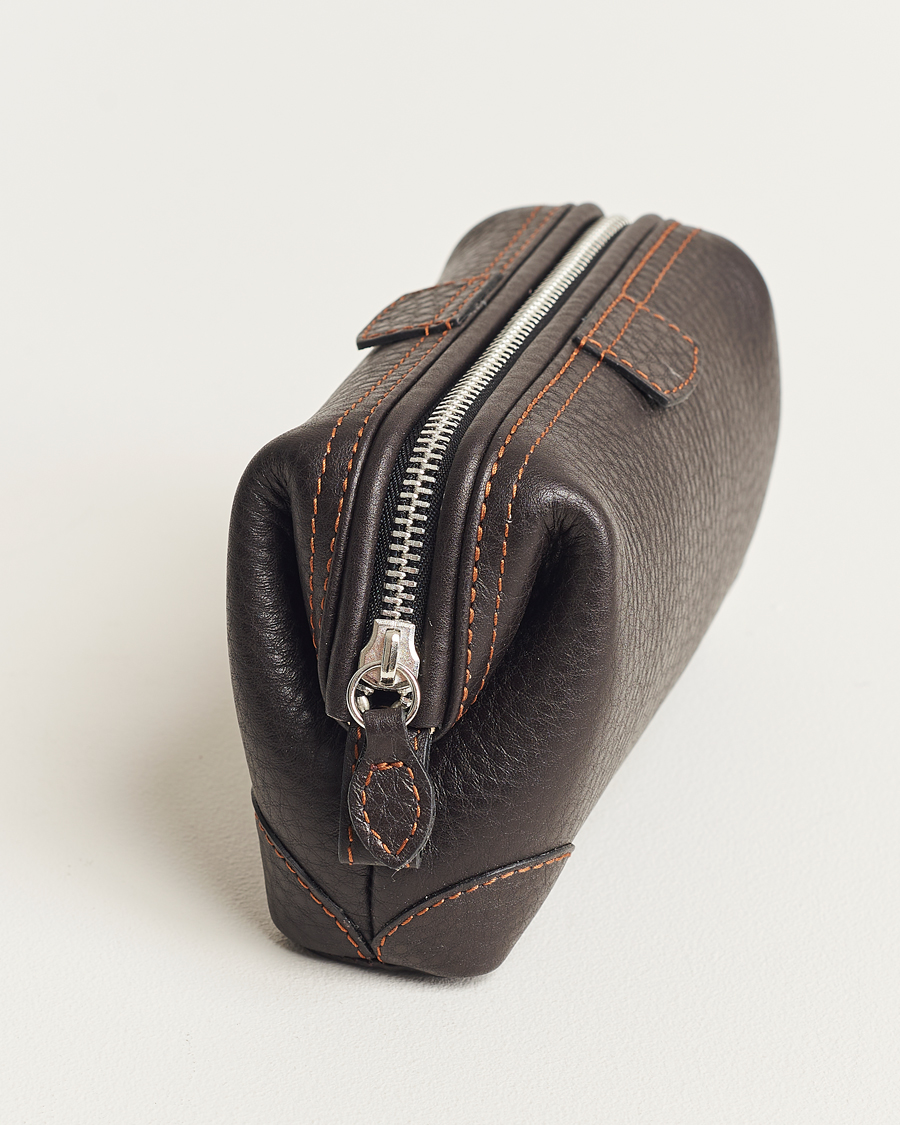 Homme | Sacs | F. Hammann | Small Washbag Dark Brown