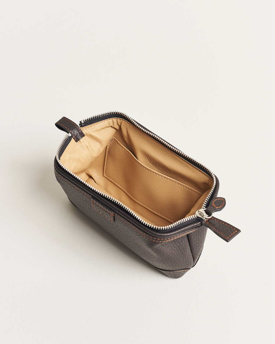 Homme | Sacs | F. Hammann | Small Washbag Dark Brown