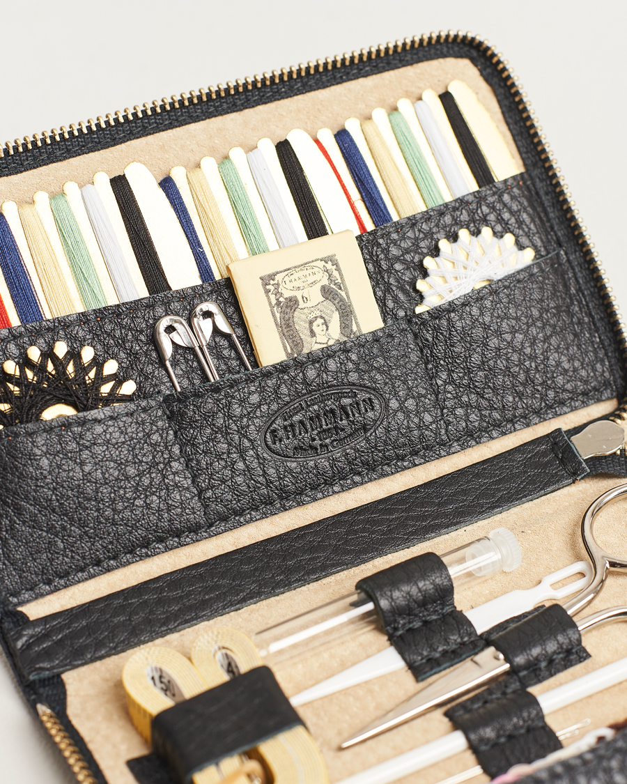 Homme | Pour La Maison | F. Hammann | Travel Sewing Set Black