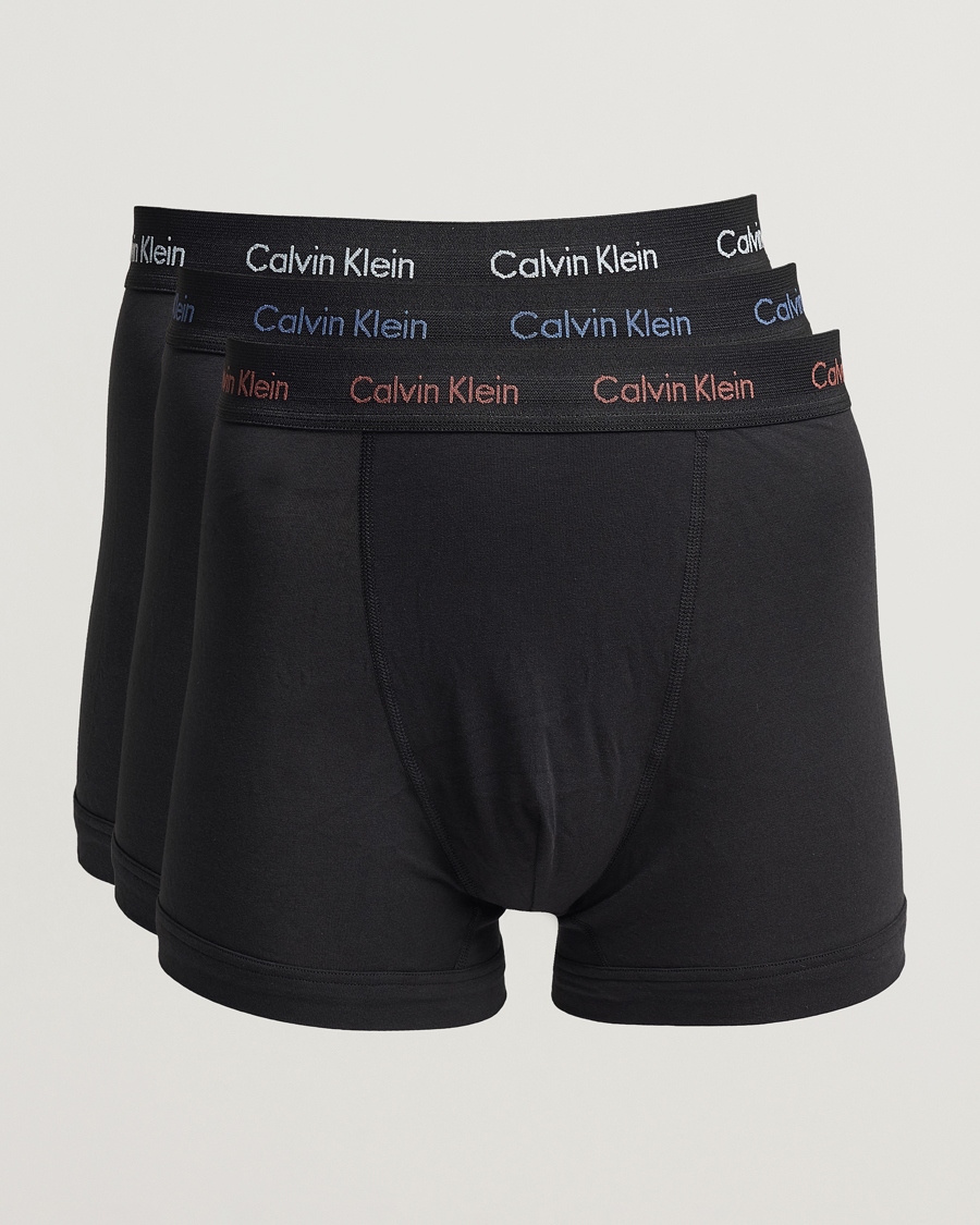 Homme | Sous-Vêtements Et Chaussettes | Calvin Klein | Cotton Stretch 3-Pack Trunk Black