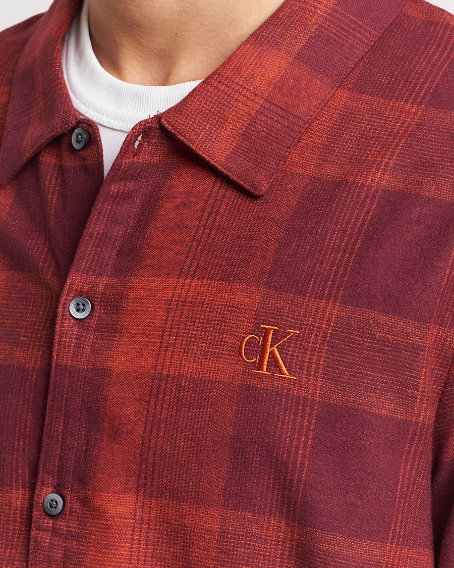 Homme | Peignoirs Et Pyjamas | Calvin Klein | Cotton Checked Pyjama Set Red