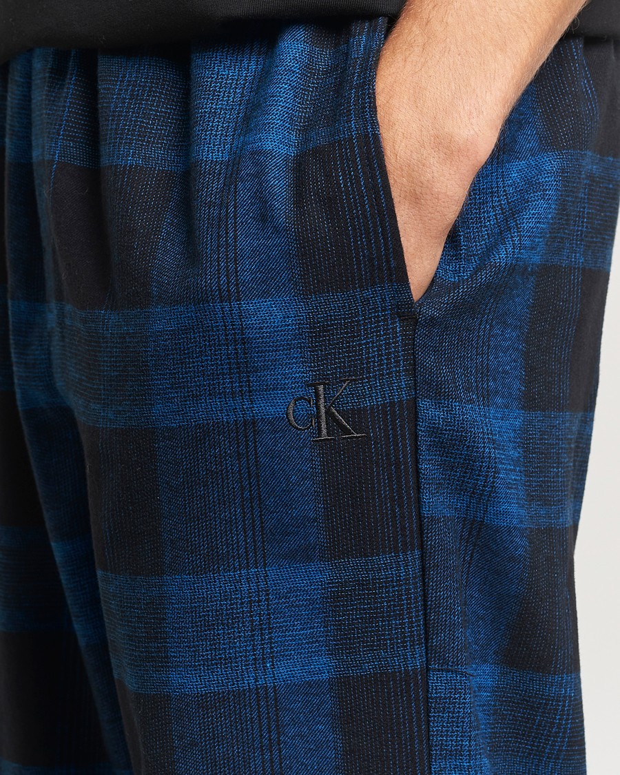 Homme | Peignoirs Et Pyjamas | Calvin Klein | Flannel Pyjama Pants Black/Blue