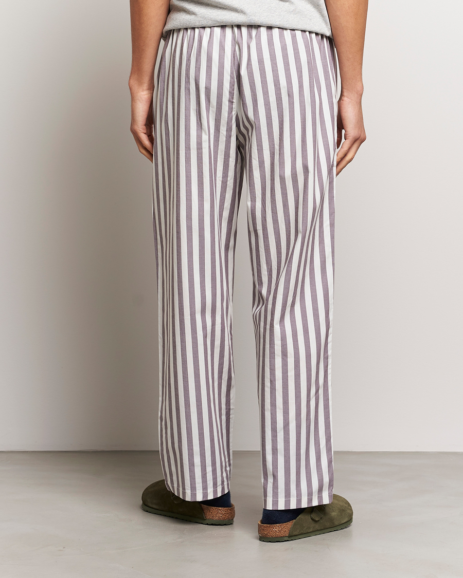 Homme | Peignoirs Et Pyjamas | Calvin Klein | Cotton Striped Pyjama Pants White/Grey