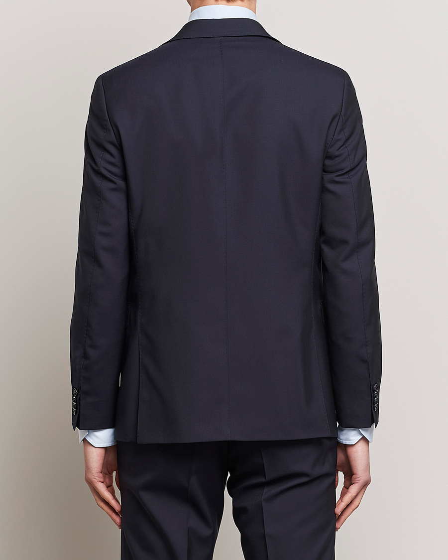 Homme | Blazers | Oscar Jacobson | Falk Wool Blazer Navy