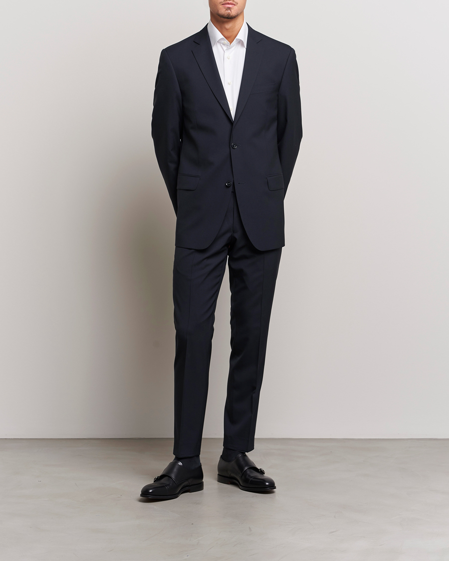 Homme | Blazers | Oscar Jacobson | Joel Wool Blazer Navy