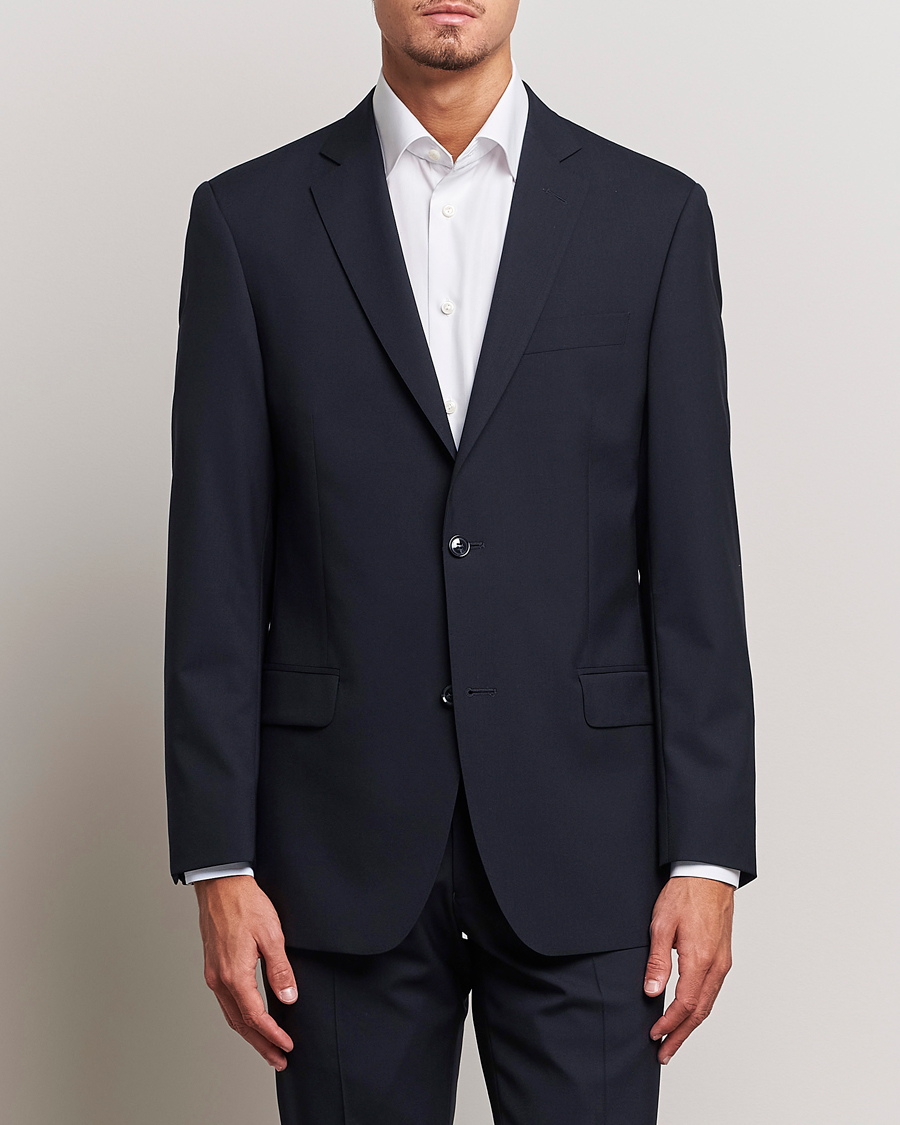 Homme | Blazers | Oscar Jacobson | Joel Wool Blazer Navy