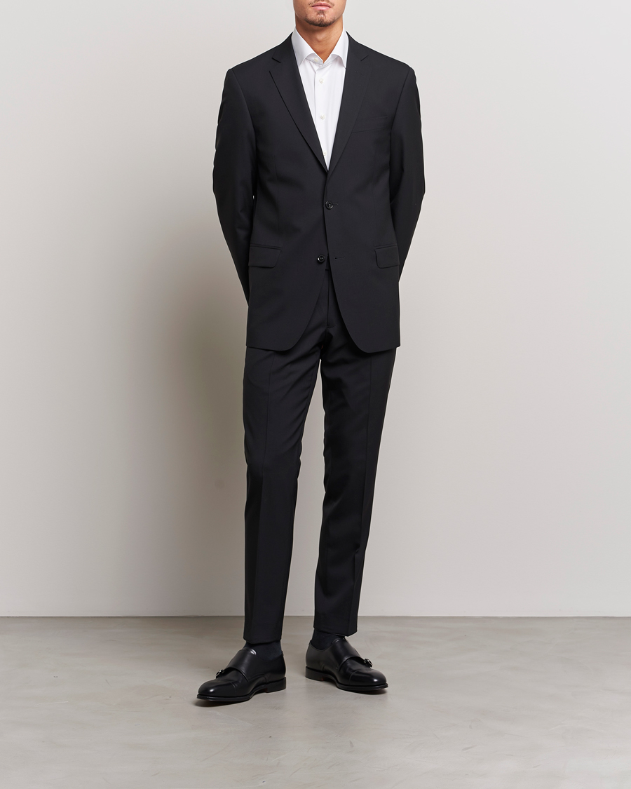 Homme | Blazers | Oscar Jacobson | Joel Wool Blazer Black