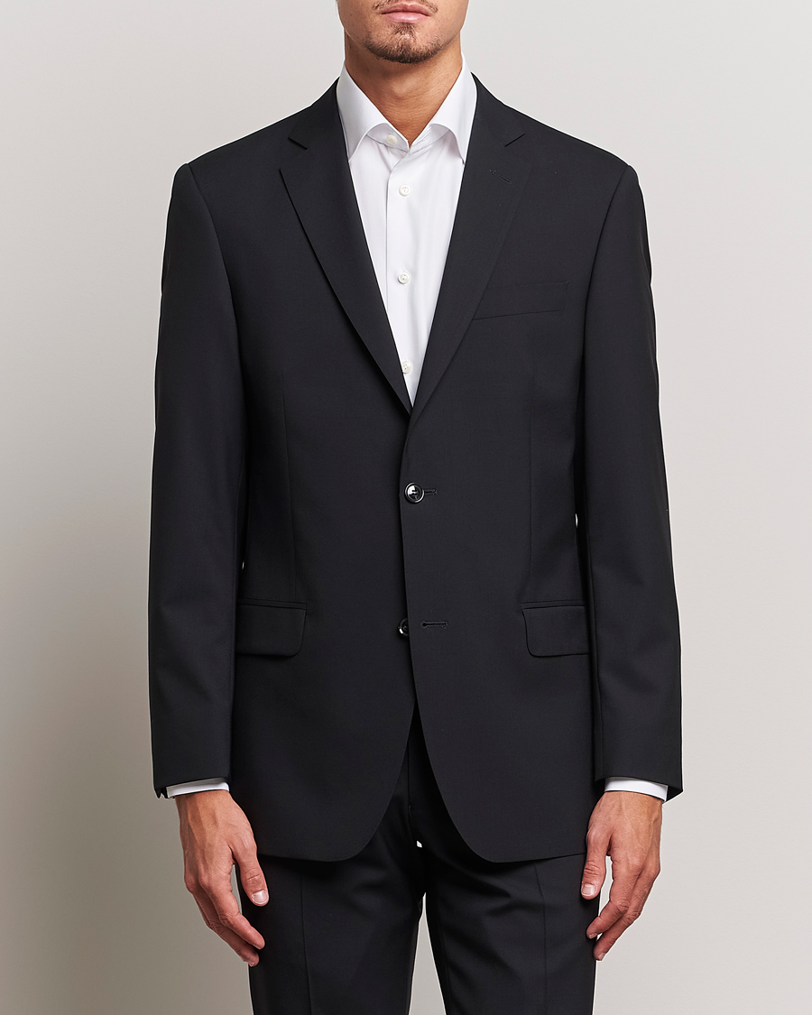 Homme | Blazers | Oscar Jacobson | Joel Wool Blazer Black