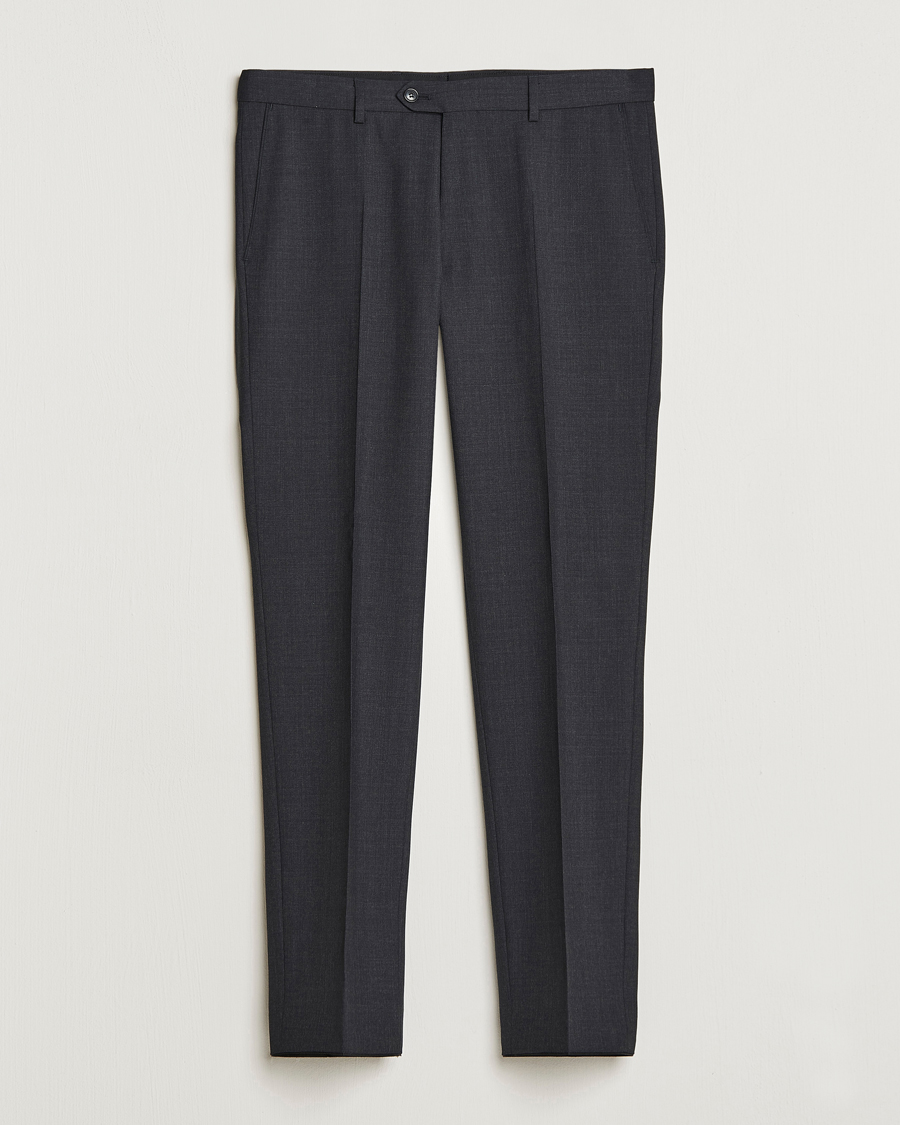 Homme | Pantalons | Oscar Jacobson | Denz Wool Trousers Grey