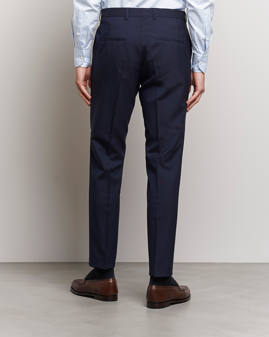 Homme | Pantalons | Oscar Jacobson | Denz Wool Trousers Blue