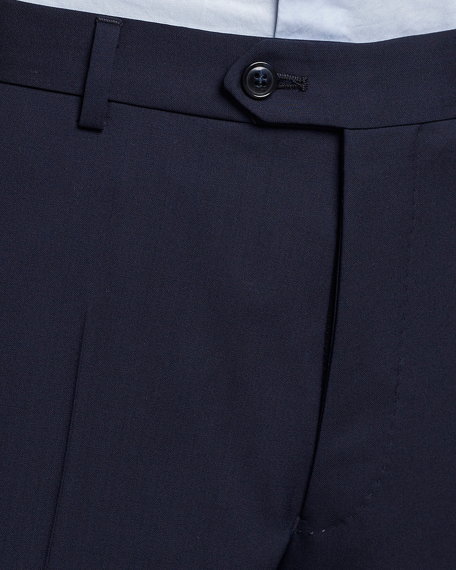 Homme | Pantalons | Oscar Jacobson | Denz Wool Trousers Blue