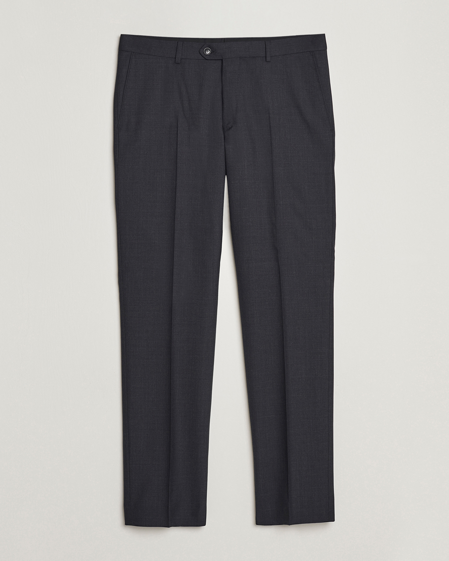 Homme | Pantalons | Oscar Jacobson | Diego Wool Trousers Grey